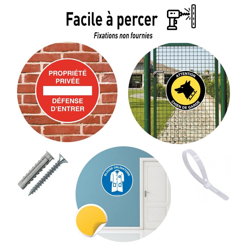 Aua Signaletique - Panneau Interdiction de Stationner Place Réservée -