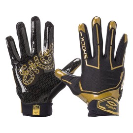 Shock Doctor Showtime Receiver Glove, Black/Gold Chain M