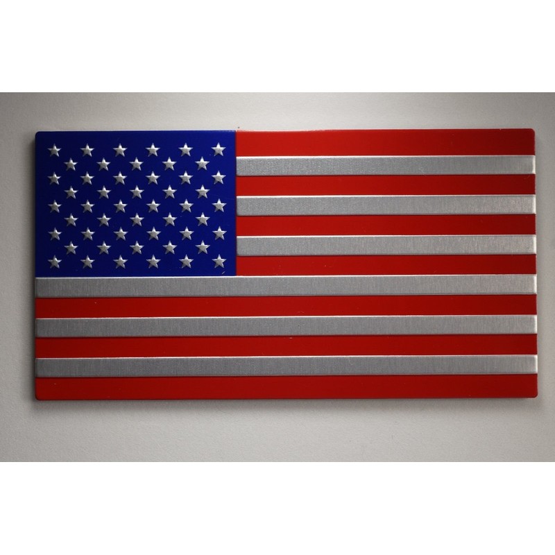 3D Metal US American Flag Emblem Sticker Decal High Grade