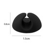 10 Pieces Black Self-Adhesive Cable Management Clip Organizer Cord Sticky