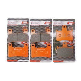 LE LEFOSSI Motorcycle Front Rear Carbon Fiber Brake Pads Compatible with Fit for Suzuki GSXR 1000 2004 2005 2006 GSXR 600 K4/K5 2004 2005 GSXR 750 K4/K5 2004 2005 gsxr600 gsxr750 gsxr1000 FA379F FA254