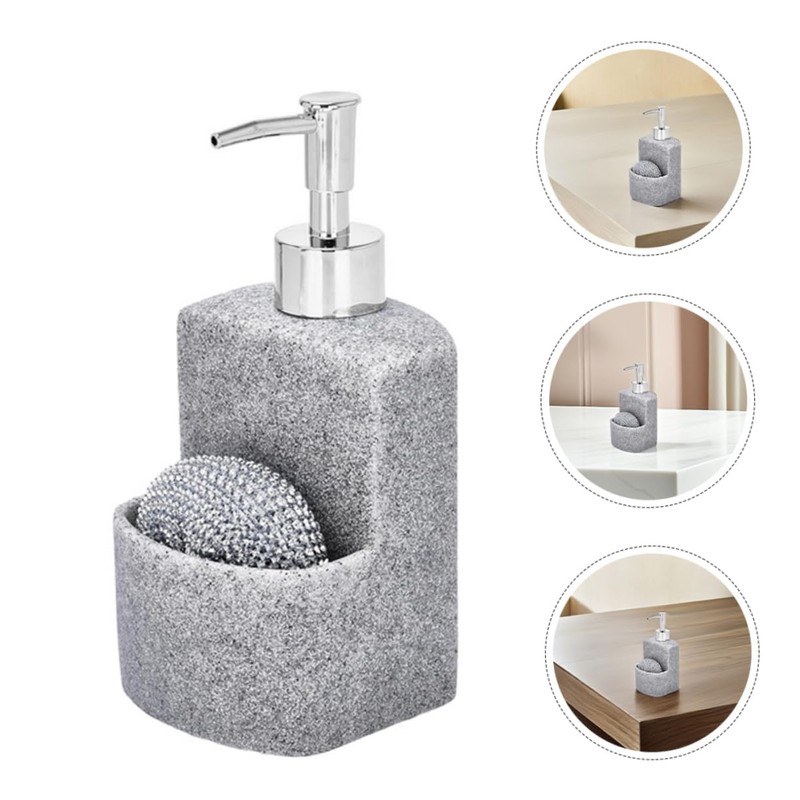 MAGICLULU Kitchen Soap Dispenser Sponge 1 Dish Soap Dispenser Pump