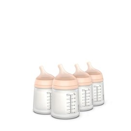 Suavinex Zero Zero - Biberón anti cólico, minimiza el rechazo del biberón y la confusión de los pezones, perfecto para lactancia, flujo adaptable, paq