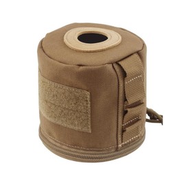 Tactical Toilet Paper Holder, Waterproof Toilet Roll Paper Bag Toilet Paper Storage Pouch with Side Webbing for Camping Hiking Picnics