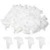 Hordion 30PCS Plastic Shelf Pegs, 5mm Shelf Support Pins Cabinet