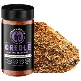 USDA Organic Salt Free Seasoning, No Salt Seasoning, Non-GMO Certified, Sugar Free Seasoning, Meal Prep Seasoning, All Natural, 100% Made in USA (Creole, 1 Pack)