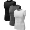 NELEUS Men's 3 Pack Compression Shirt Sport Athletic Workout Tank