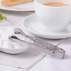 GRÄWE Sugar Tongs Rose Decoration