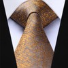 HISDERN Men's Check Dot Tie Handkerchief Wedding Party Necktie &