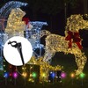 Christmas Light Stakes,100pcs Yard Lawn Light Stakes for C7 C9