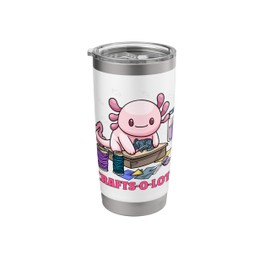 Crafts-o-lotl Axolotl Crafting Scrapbooking DIY Craft Lovers Stainless Steel Insulated Tumbler
