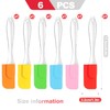 6-Piece Silicone Spatula Set for Baking Cooking and Mixing Compact