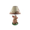 DWK Muddy Delight Decorative Farmhouse Pig Table Lamp