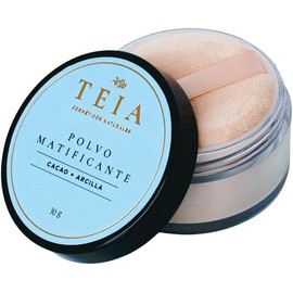 TEIA COSMETICOS Polvo Matificante Translúcido Fijador - 100% ingredientes naturales - Libre de talco - 30 gr