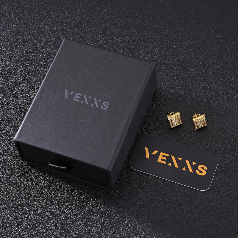 VEXXS 925 Sterling Silver Stud Earrings7