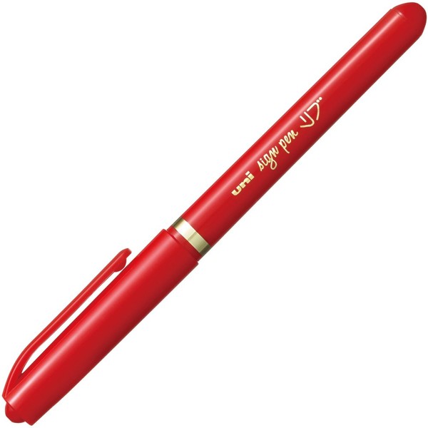 Mitsubishi Pencil Rollerball Pen Rib Fine Point MYT7.15 Red 10 Pens