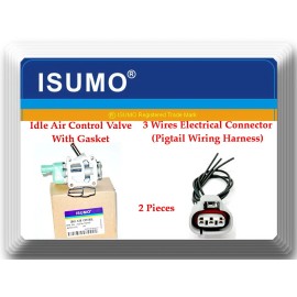 ISUMO 75040 Idle Air Control Valve W/ Connector Fits: Manual Trans 4Runner Tacoma T100