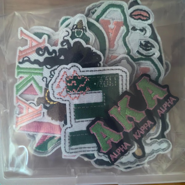 RDJOIMBX 18PCS Alpha Alpha Kappa Sorority Embroidered Patches - AKA