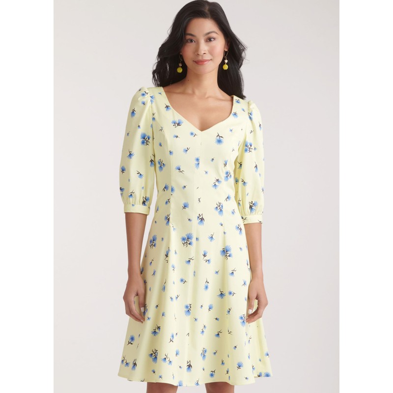 New Look Misses Dress Sewing Pattern, Multicolor