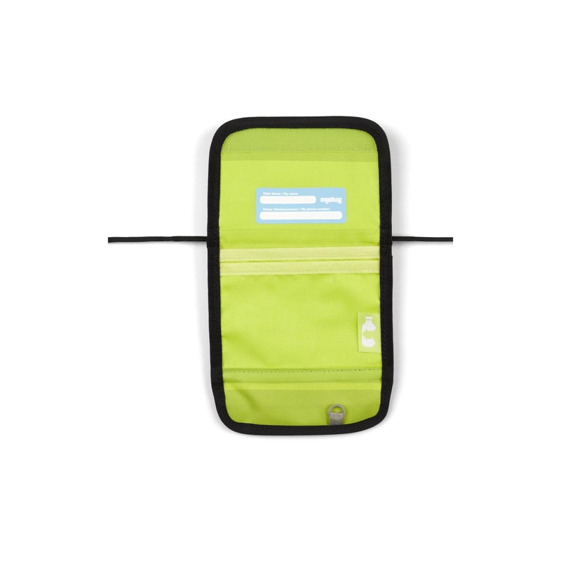 ergobag Neck pouch, change compartment, viewing window, Alarm Bear Riding