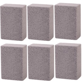 6PCS Gray Pool Tile Cleaning Pumice Stone, Pools Pumice Stone for Pool,Toilet,Spa Cleaning, Pool Cleaning Blok Swimming Pumice Pool Tile Stone Pumice Stone for Removing Stains Residues Dirt