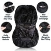 ZONETECH Sheepskin Seat Covers Fuzzy Car Seat Covers Black Australian