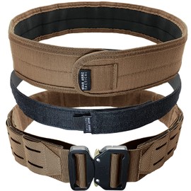Bear Armz Tactical Battle Belt | Heavy Duty Nylon Belts | Molle Riggers Belt | American Company (Coyote Brown, S- Small)