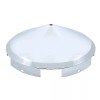 United Pacific 5 Even Notched Chrome Pointed Front Hub Cap
