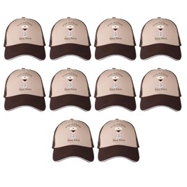 Espresso Martini Trucker Hats with Mesh Back, Unisex Adult Novelty Party Hat for Birthday Celebrations, Pack of 10, Adjustable A Tini Bit Older Birthday Accessories