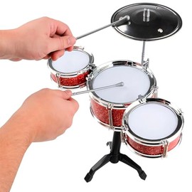 Toy Mini Drum Set - Percussion Set - Instrument for Kids Functional Musical Toy