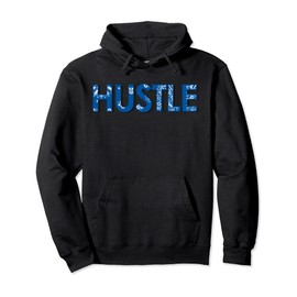 CaliDesign Blue Bandana Print Clothing Hustle Pullover Hoodie