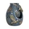 Blue Verdigris Hummingbird Indoor Water Fountain With Pump
