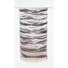 Vince Camuto New Vince Camuto Painted Jungle Animal Oblong Scarf 18"x72" #VC1195