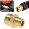 VGOL Brass Pressure Washer Coupler 3/8 Inch NPT Male to