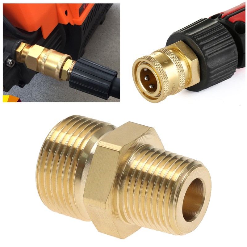 VGOL Brass Pressure Washer Coupler 3/8 Inch NPT Male to