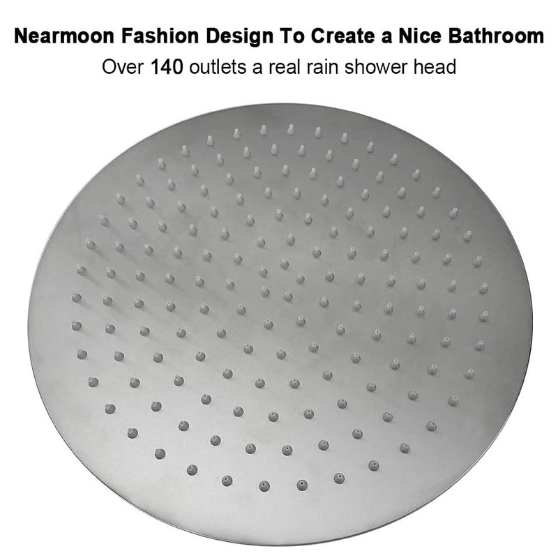 NearMoon Rain Shower Head, Ultra-Thin Design-Pressure Boosting, Awesome Some Experience,