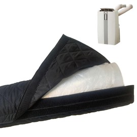 HUSHUI Portable Air Conditioning Hose Cover, Heat Insulated Pipe Cover, Exhaust Hose Cover Made of Aluminium Foil, Universal Fit Diameter of 5" and 6"