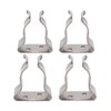 COC-LF 4 Pieces Boat Hook Holder Stainless Steel Spring Clamp