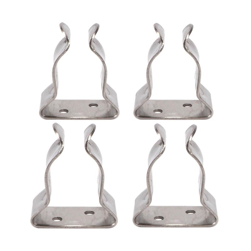 COC-LF 4 Pieces Boat Hook Holder Stainless Steel Spring Clamp