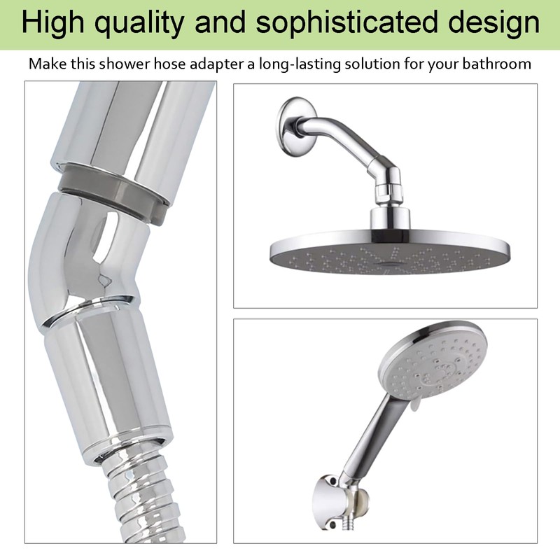 Hand Shower Adapter, 2 Pieces Angle Piece for Shower Head