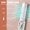 OBEST Smooth Hair Plate, 2-in-1 Negative Lon Roller, with Fan