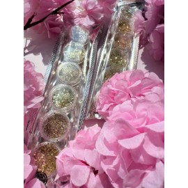 Brillo Luminoso Lentejuela Uñas, Cuerpo, Ojos, Cabello 6pz