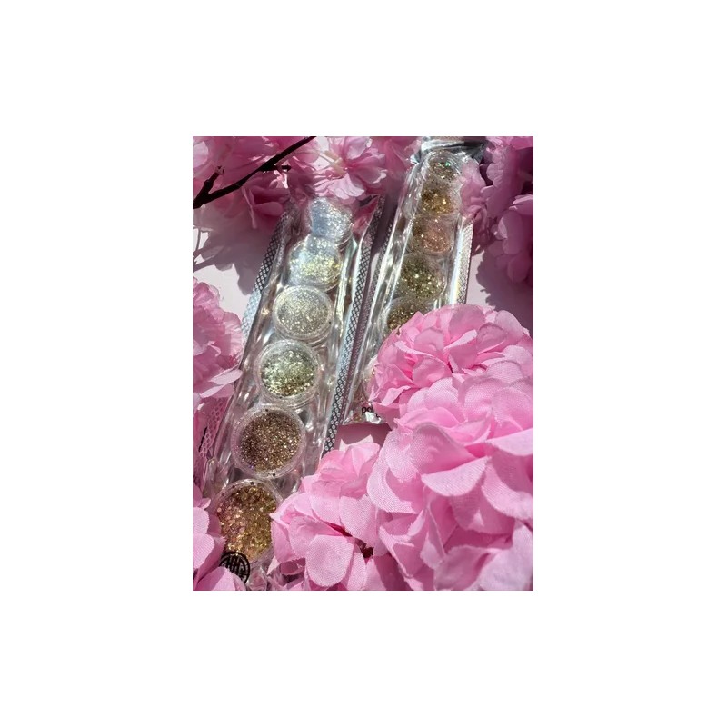 Brillo Luminoso Lentejuela Uñas, Cuerpo, Ojos, Cabello 6pz