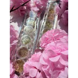 Brillo Luminoso Lentejuela Uñas, Cuerpo, Ojos, Cabello 6pz
