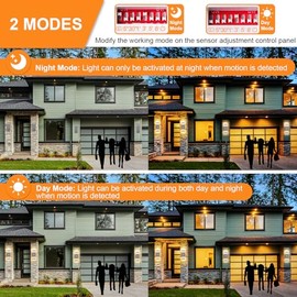 CELAVY CELAVY Aussenlampe Au?enlampe mit Bewegungsmelder - LED GU10 Au?enleuchte Aussenleuchte Wand IP65 Up Down Wandleuchte Wandlampe Lampe aussen, Aussenbeleuchtung Au?enwandleuchte Hauswand, Hellgrau