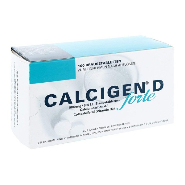 CALCIGEN D forte 1000 mg/880 IU Effervescent Tablets Pack of 100