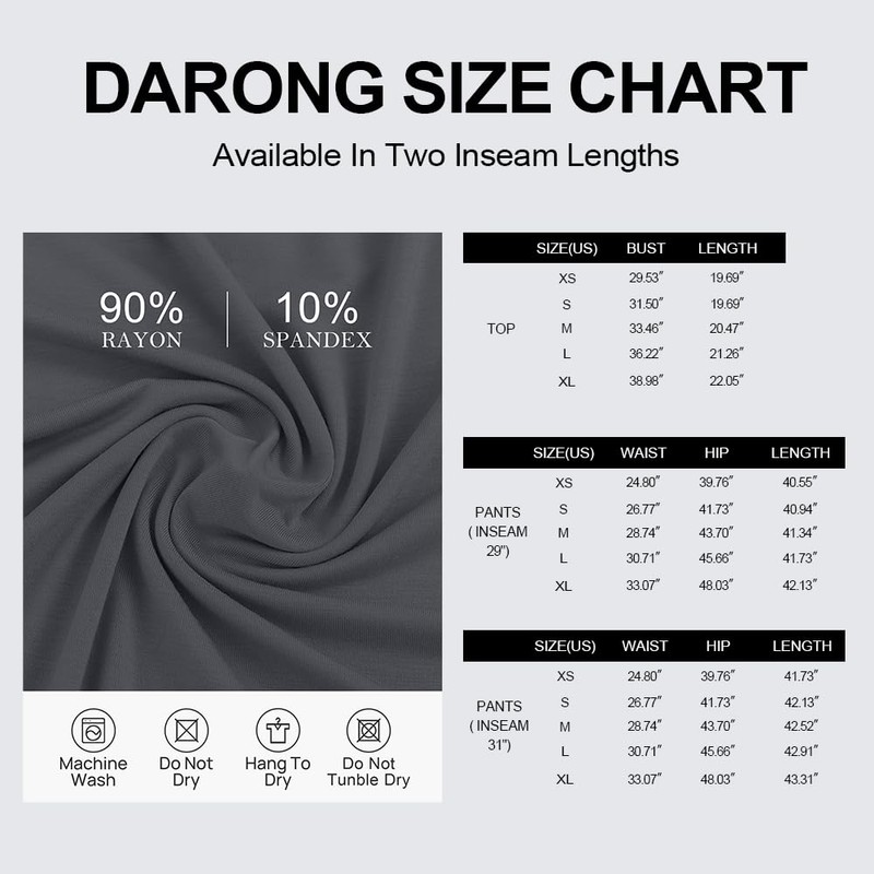 Darong Two Piece Outfits for Women Crew Neck T-shirt High