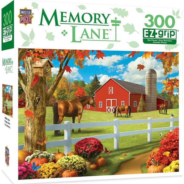 MasterPieces Memory Lane Rolling Pastures 300 Piece EZ Grip Jigsaw Puzzle