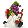 Hodao Charming Gnome Indoor Home Decor with Grapevine Hat Holding