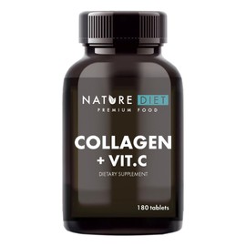 Nature Diet - Collagen with Vitamin C, 180 Tablets, 500 mg, Collagen Hydrolyzate